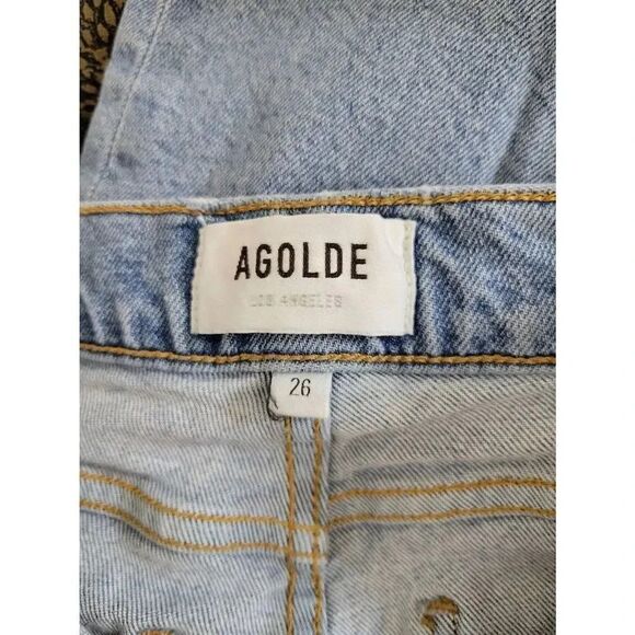 Agolde Nico High Rise Slim Jean in Cliffside 26 $178 - Picture 7 of 8